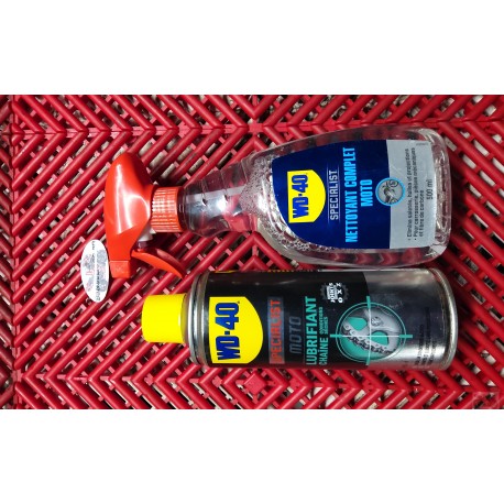 Pack PROMO Nettoyage moto et lubrifiant chaîne WD40 