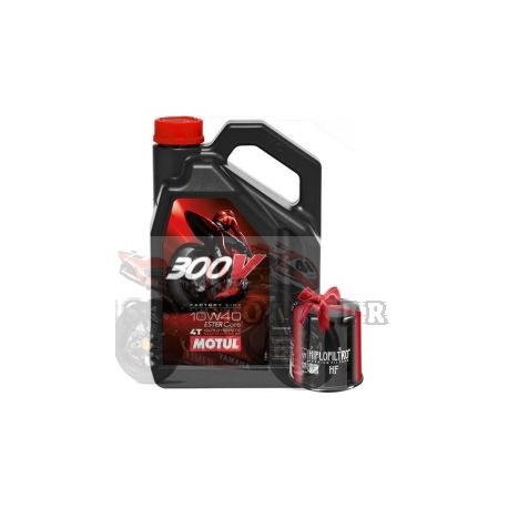 Filtre à huile à 1€ pour tout achat d'un bidon de 4 litres MOTUL 300V