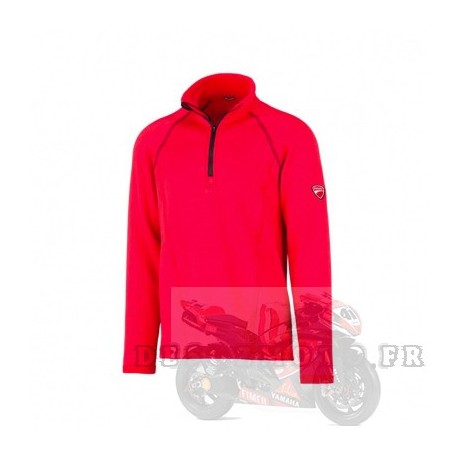 PROMO anniversaire 25% de remise Sweat zippé polaire 3/4 Inn-Grid 3 DUCATI rouge taille M